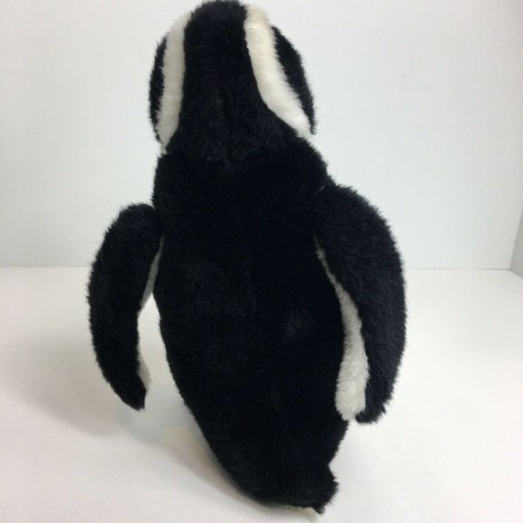 The Petting Zoo Penguin Plush 10" Standing Stuffed Animal Black White Arctic Toy - Picture 3 of 12